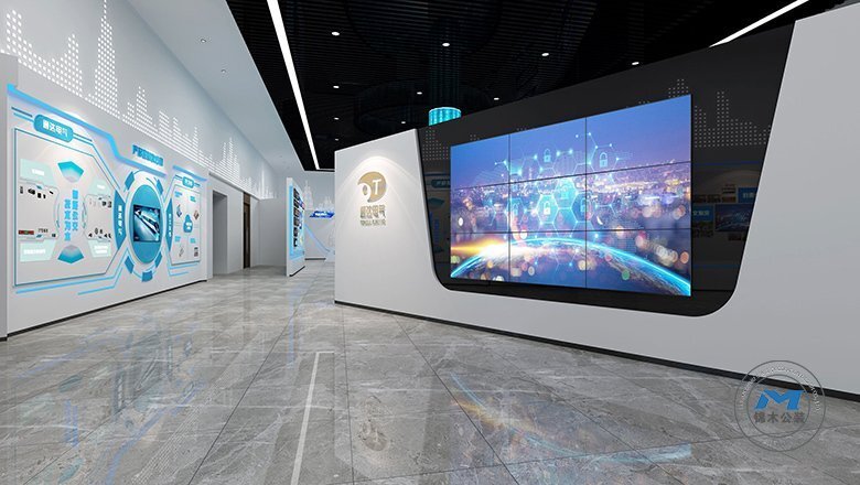 公司總部展廳裝修設(shè)計(jì)效果大廳動線